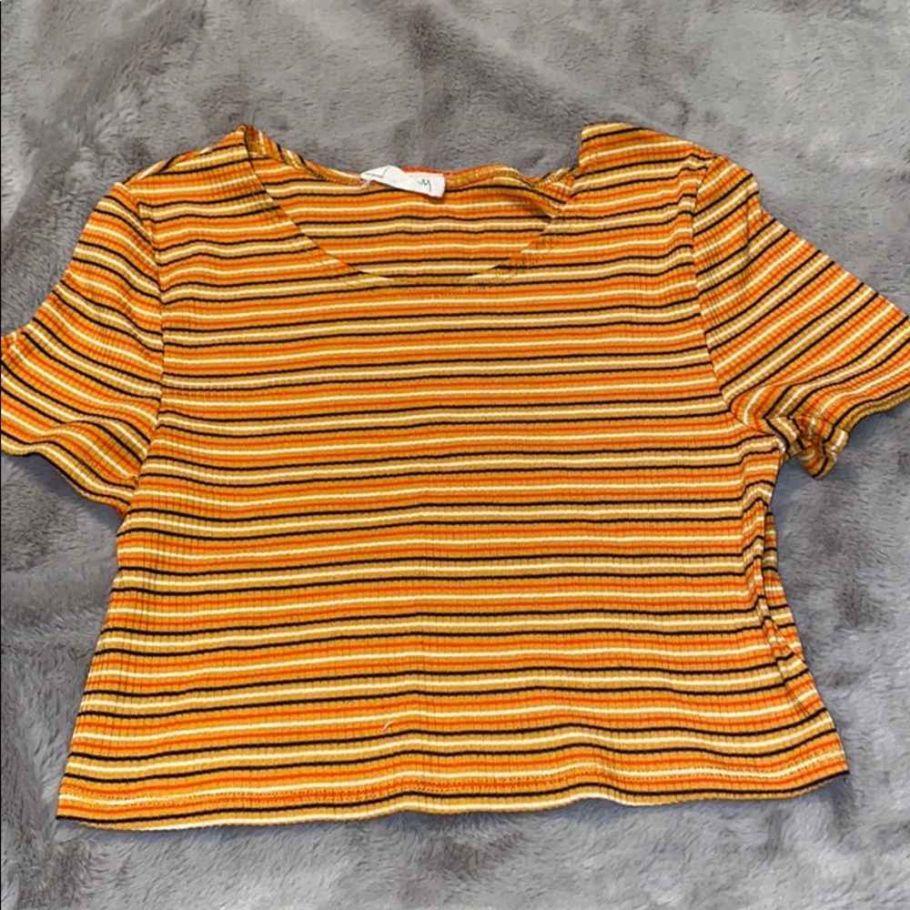 Cute Stripped Crop Top